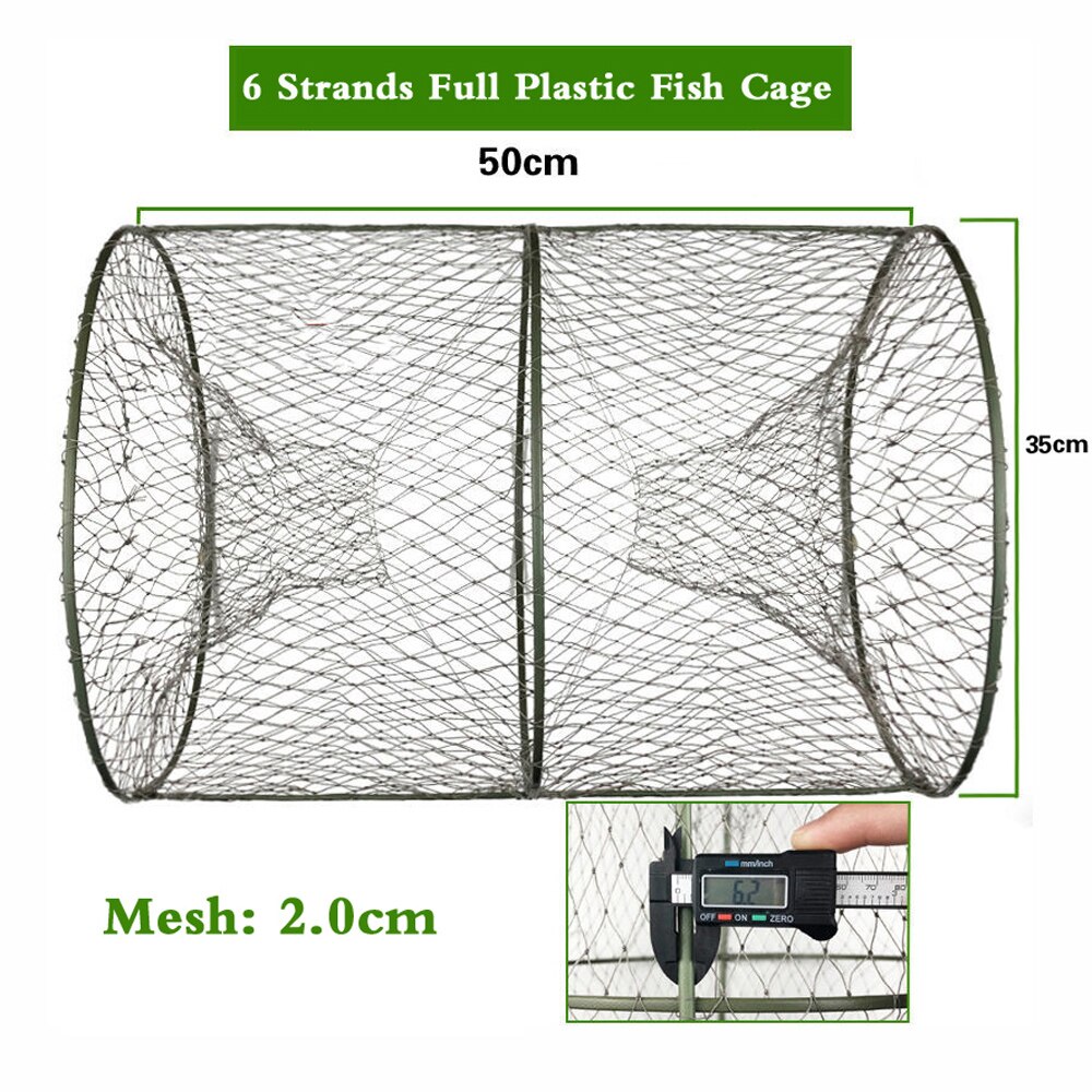 2-12 hål förstärkt automatiskt fiskenät räkbur nylon hopfällbart paraplyform krabba fiskfälla gjutnät gjutna viknät: D korgnät l