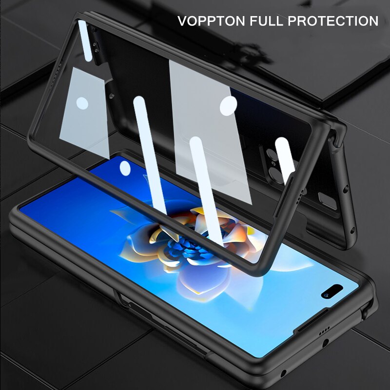 Voor Huawei Mate X2 Case Magnetische Scharnier Cover Voor Huawei Mate X2 Volledige Bescherming Hard Pc Houder Case