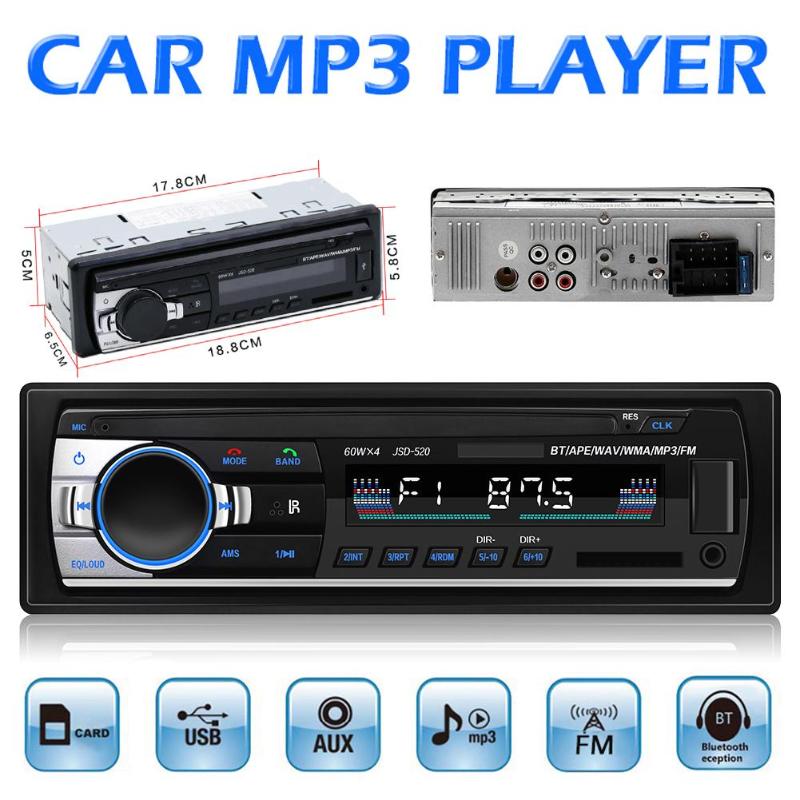 Car Stereo Bluetooth MP3 Player Music Copy Remote Control Digital Media Receiver