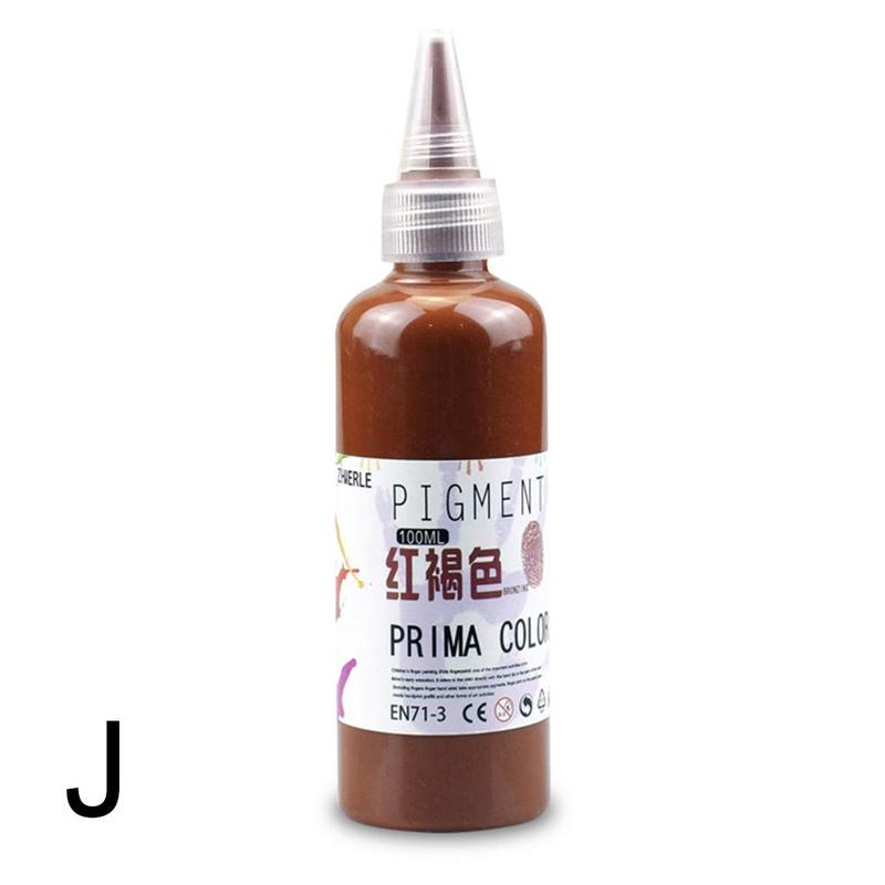 Multicolor Kindergarten School Painting Art Student Painting Watercolor Child Paint Art Washable Finger Paints Diy Big Todd Q7a2: J