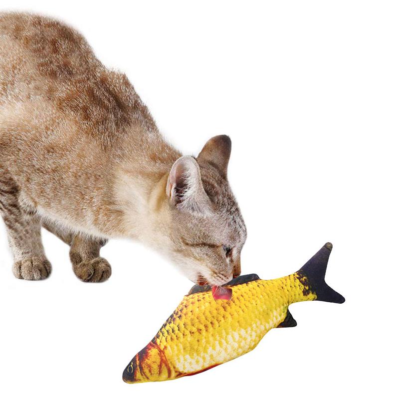 Fisk form katt leke bitebestandig kattunge tygge leke kattemynte kjæledyr leke kattunge tenner leke katt interaktiv leke kjæledyr trening leke: 3