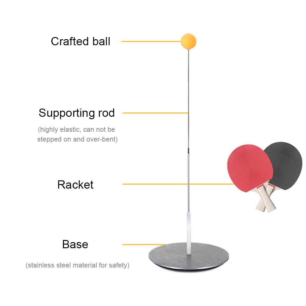 Portable Table Tennis Trainer Table Tennis Soft Shaft Training Machine Elasticity Kid Adult Ping Pong Practice Trainer Fitness