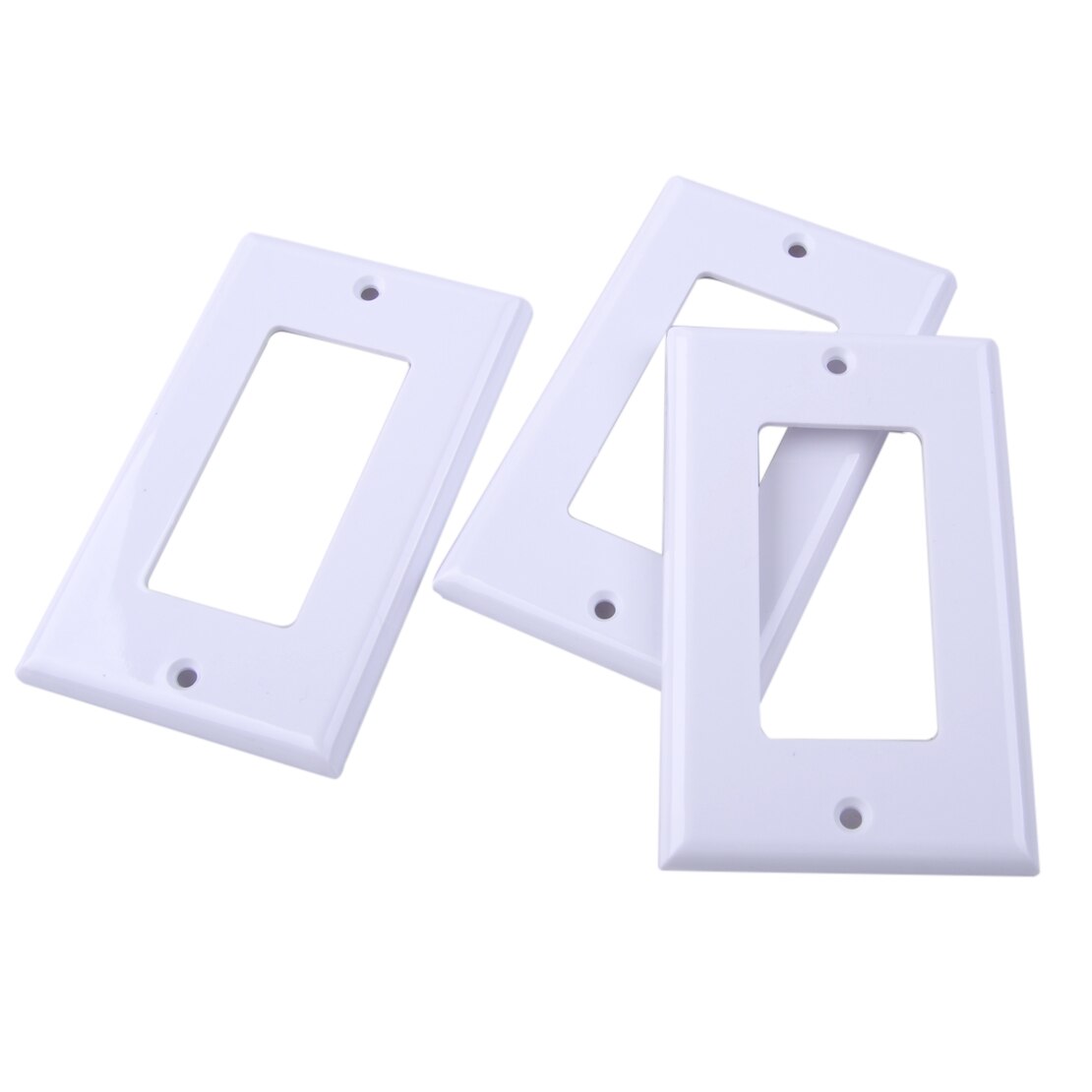 LETAOSK 1pc Faceplate Blank Wall Outlet Socket Plate Keystone Jack Replacement 11.4cm*7cm