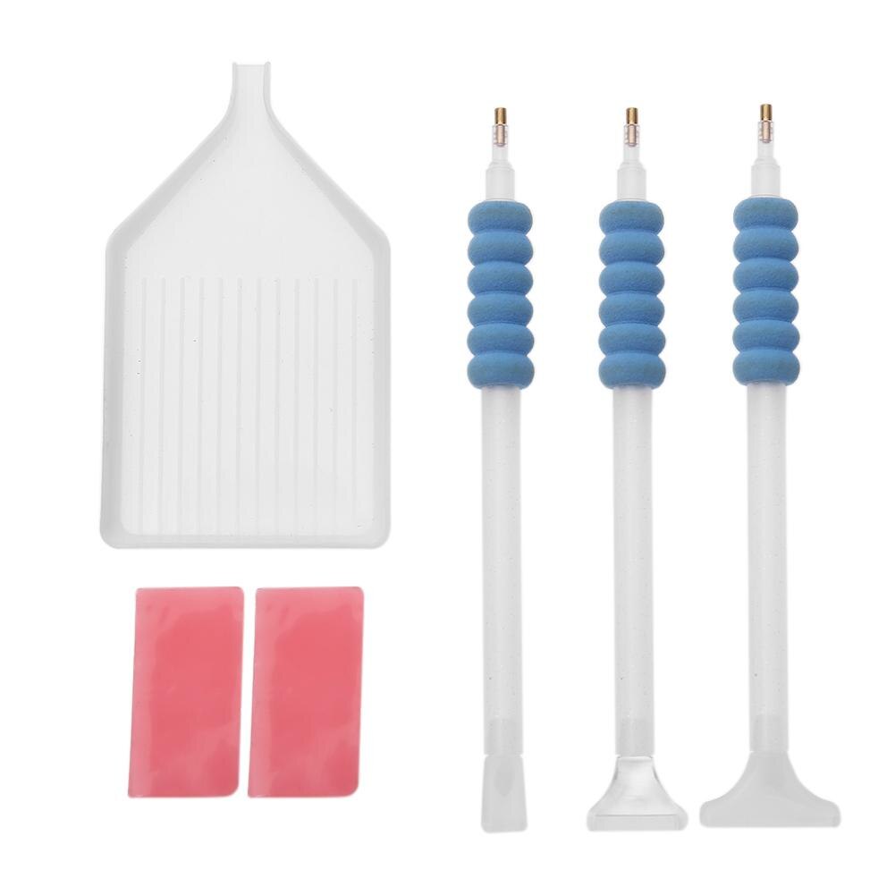 DIY Diamond Painting Tools Set 5D Diamond Painting Cross Stitch Accessories Embroidery Pen Mosaic Glue Pen Kit Tweezers: A