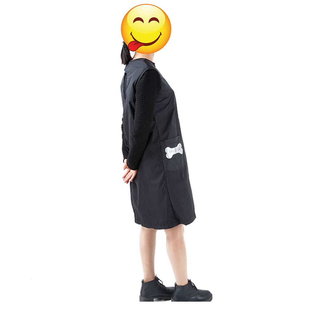 Tablier de toilettage imperméable sans manches pour animaux de compagnie, gilet de toilettage avec poche pour chat et chien