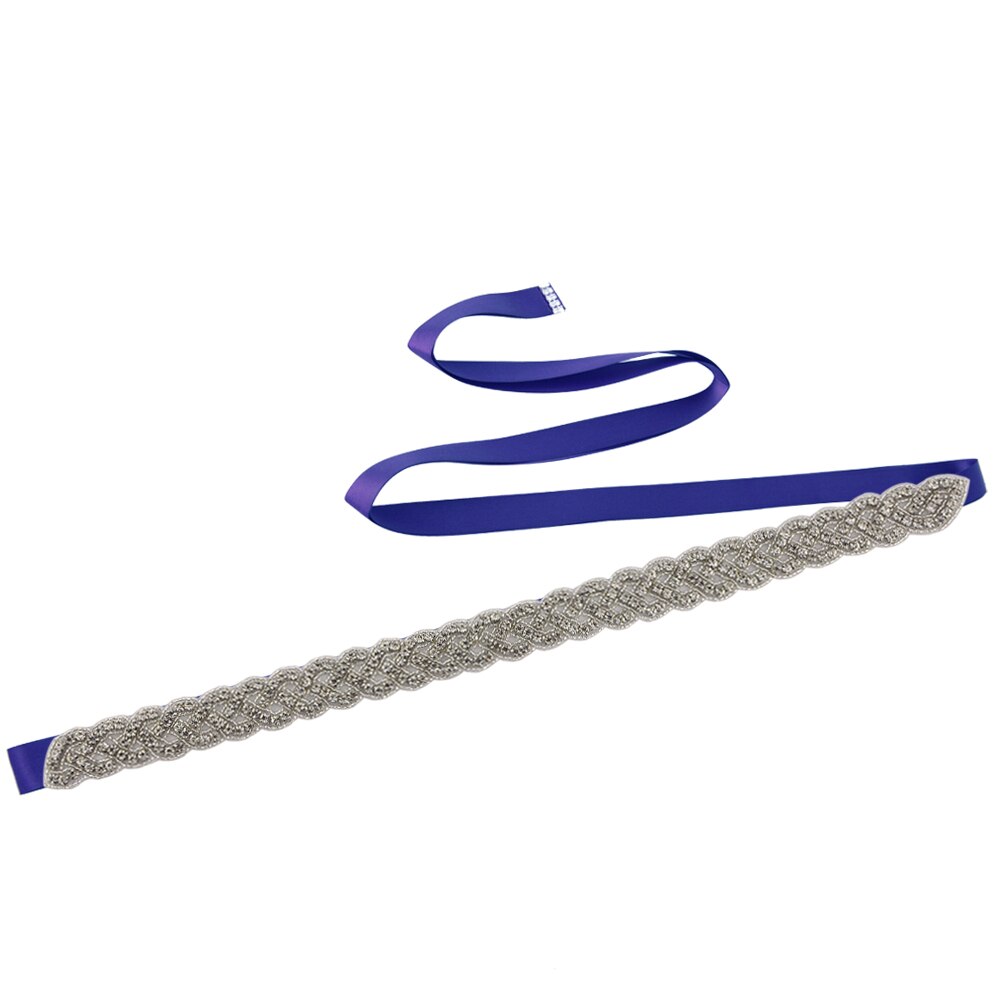 TRiXY S216-S atemberaubend Strass Gürtel Braut Gürtel Brautjungfer Gürtel für Kleid Hochzeit Kleid Gürtel Bling Gürtel für Frauen Taille Band: königlich Blau