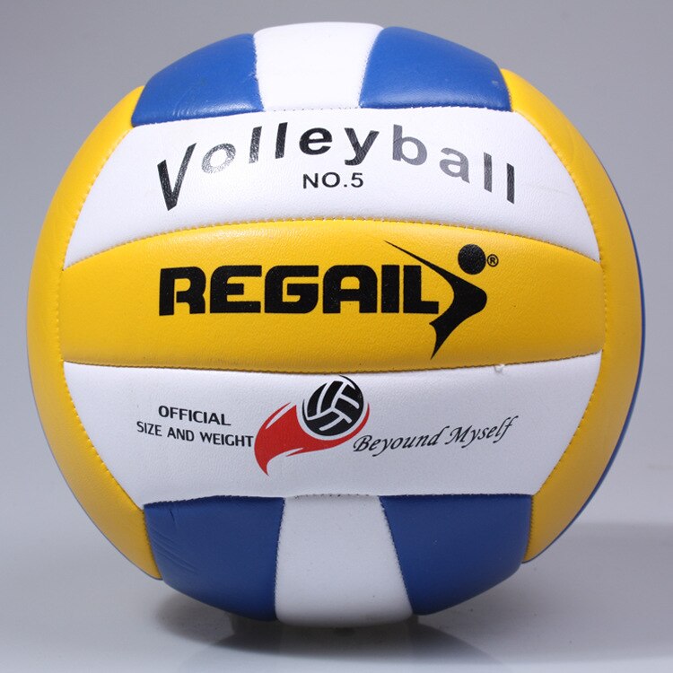 2 stykker / parti høj elastisk standardstørrelse 5#  voleyball blød match spil voleibol hold sport volleyball volleybold med pu materiale: Blå