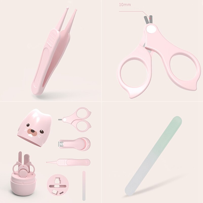 joli bébé soins des ongles ensemble enfant ciseaux pratique bébé coupe-ongles tondeuse pratique quotidien bébé ongles cisaillement Kit de manucure