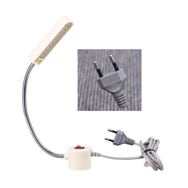 30 Led Industrial iluminación máquina de coser luces Led de trabajo Flexible magnética de luz para taladro de La lampara maquina coser bombilla maquina de coser lampara alfa luz para luz maquina coser lampara led para: AC220V EU Plug / 20 LED
