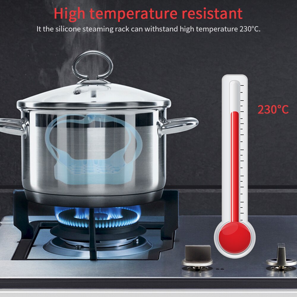 Panier à vapeur en Silicone four à micro-ondes vapeur doux-pâte Silicone bol vapeur rôtissoire pain nourriture cuisson pour cuisine outils de cuisson