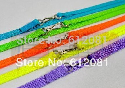 Justerbar papegøje fuglesele til fugle træningssnor, der spiller 6 fluorescerende farver, et sæt sælges