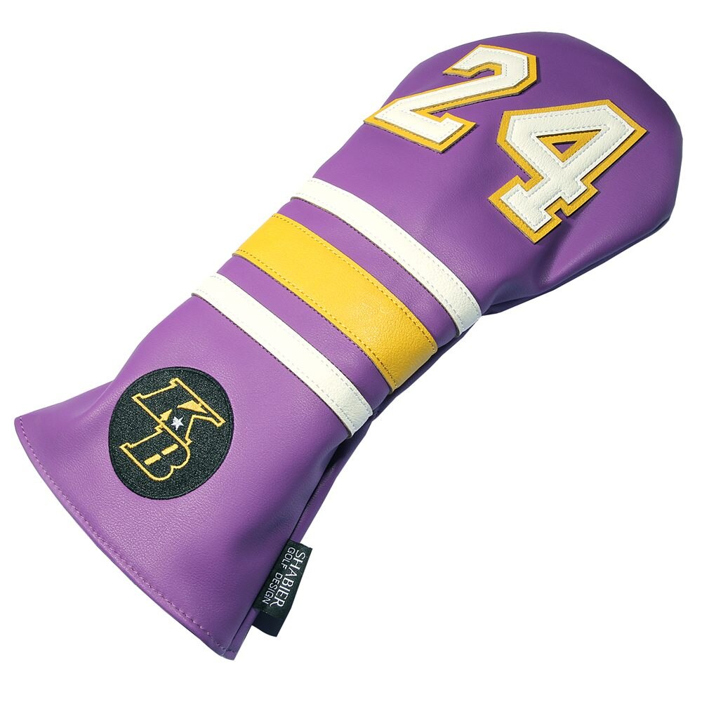 Paars Nummer 24 Geit Golf Headcover Golf 460CC Driver Club Hout Cover Protector