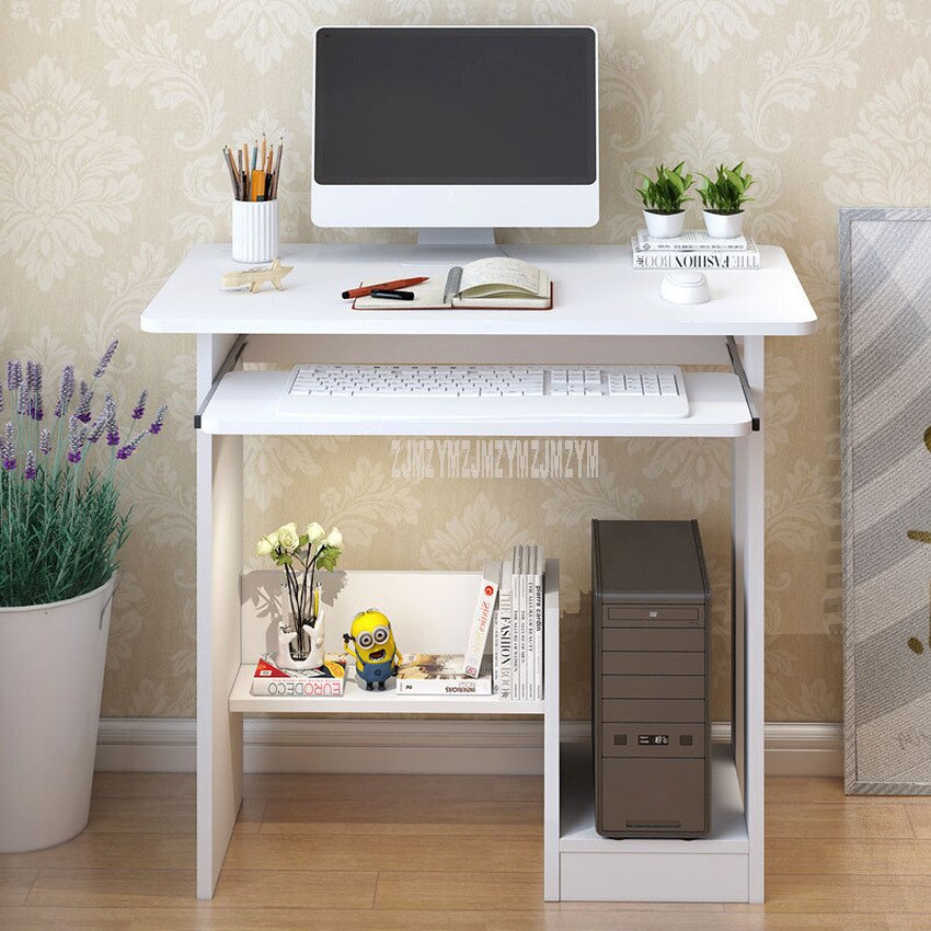Modern Wood Desktop Computer Desk With Keyboard Tray PC Laptop Desk For Study Student Writing Table Home office Work Furniture