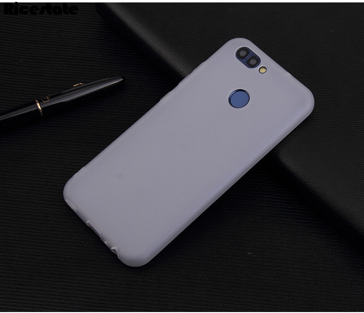 Funda Huawei Y9 Huawei Y9 TPU transparente y fundas de color sólido para Huawei Y9 funda trasera de silicona: Aluminio / Blanco