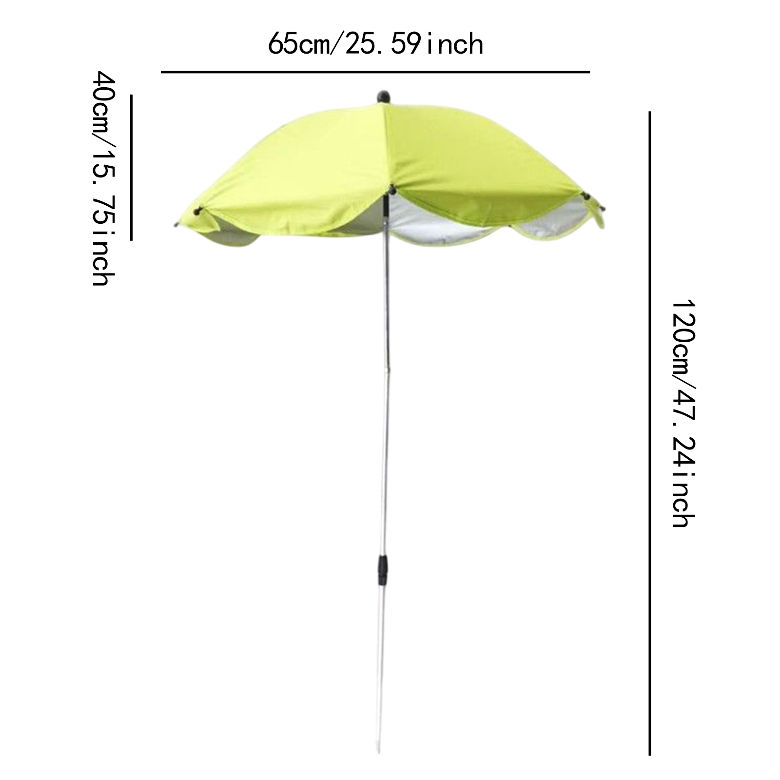 Outdoor Plant Umbrella Shade Cover Adjustable Height Canopy Telescopic for Garden Lawn Patio Flowers Potted Yard Reusable Decor: Light Grey