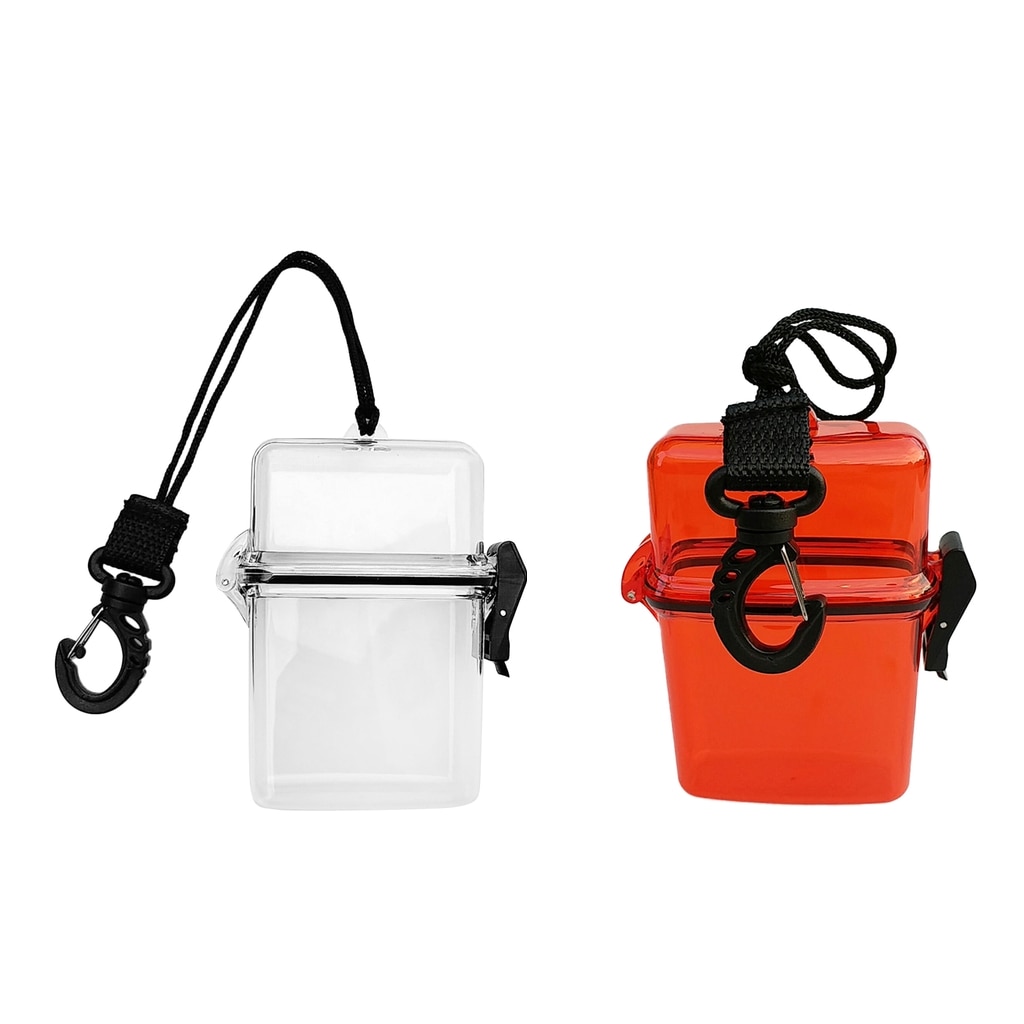 Scuba Duiken Duiker Surfen Waterdichte Droge Doos Case Container & String Clip Draagbare Kleine Compacte Lichtgewicht en Duurzaam