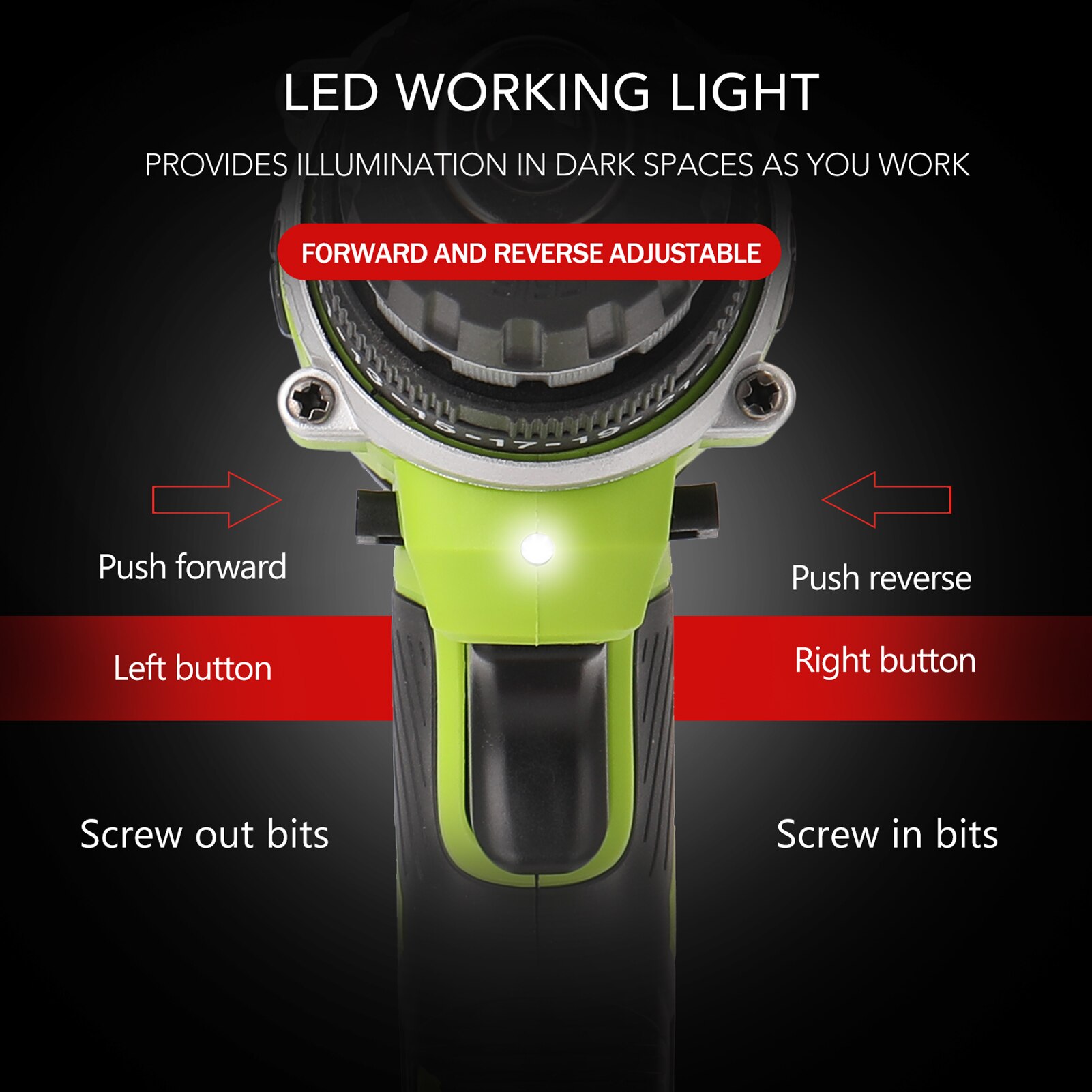 21V Cordless Screwdriver Mini Rotary tool Electric Cordless Drill High-power Lithium Battery Wireless Rechargeable Hand Drills