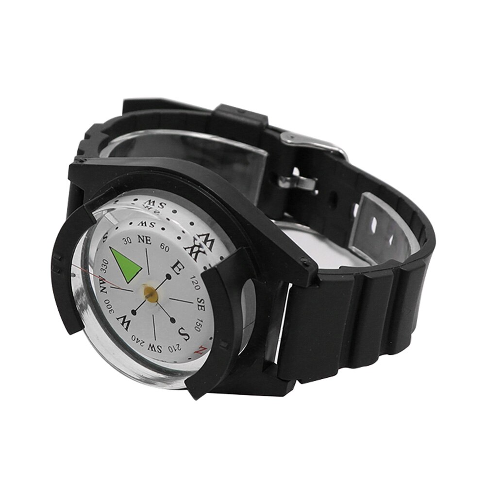 Multifunctional Portable Navigation Compass Watch Silicone Strap Waterproof Mountaineering Camping Hiking Luminous Compasses