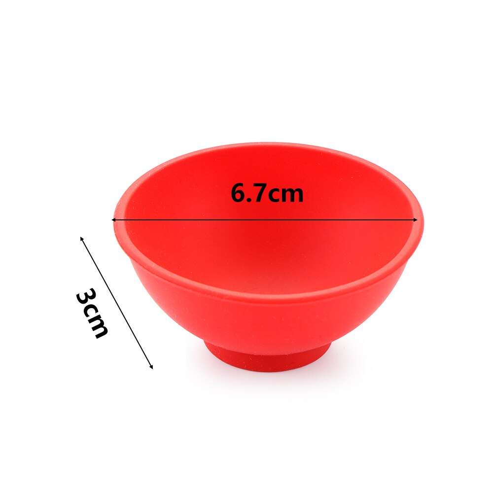 6.7x6.7x3cm Odorless Anti Silicone Bowl Facial Mask Mixing Prep Measuring Salt Sauce Sugar Butter Dressing Bowl