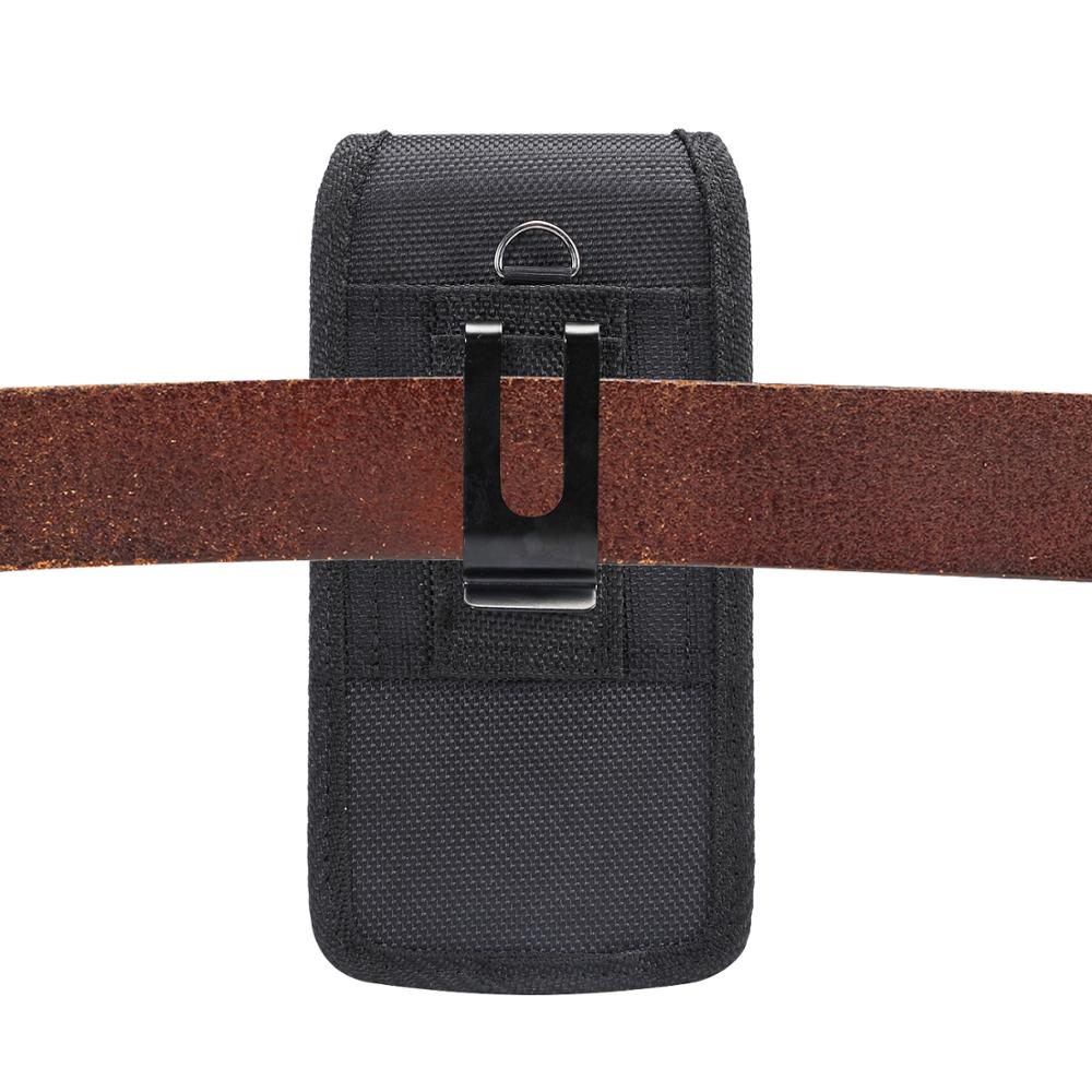 Mobiele Telefoon Riem Heuptas 4.7 - 6.9 Inch Gevallen Haak Loop Holster Pouch Voor Iphone Xiaomi Huawei Samsung Black