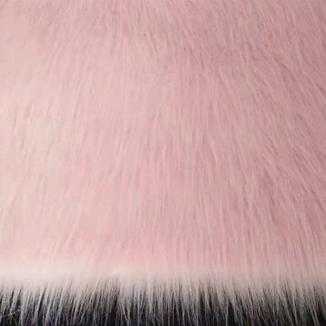 Black pink 7cm plush faux fur fabric long pile solid white fur fabric for sewing counter Jewelry Display background Photography: Pink