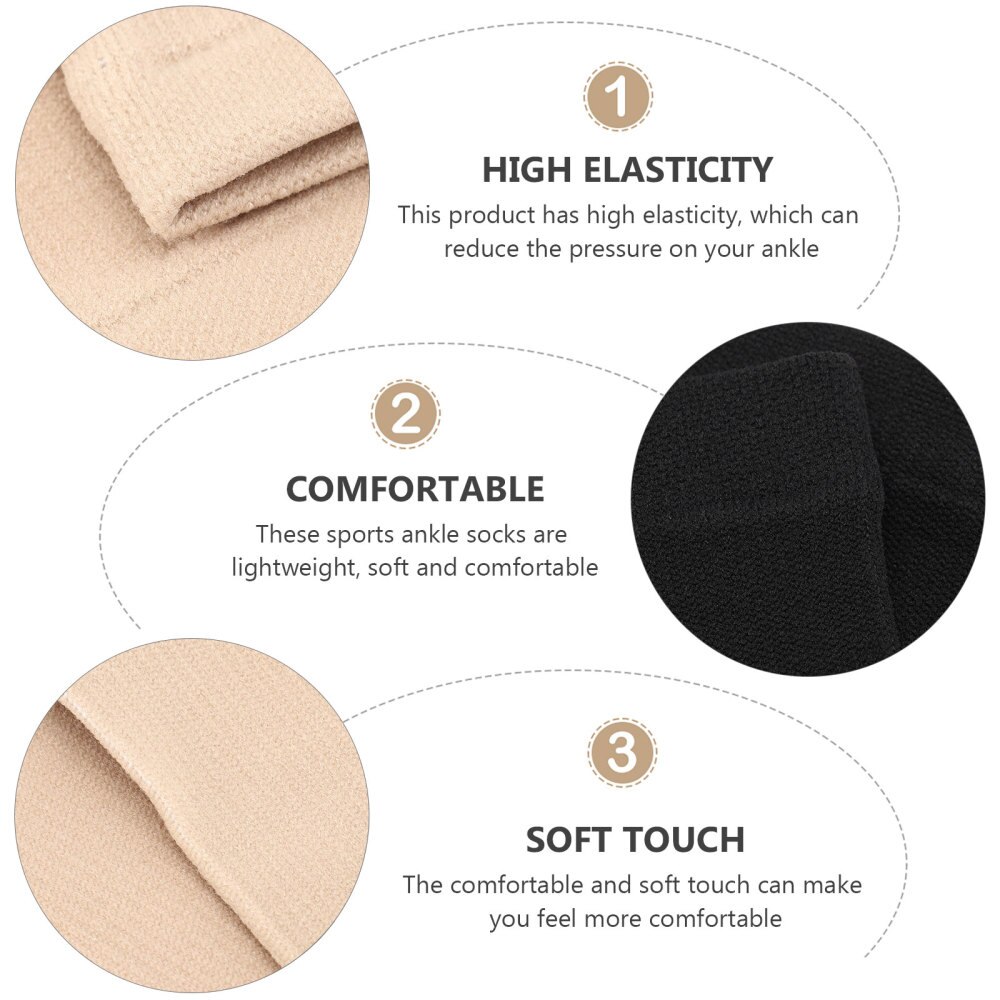2 paires cheville soutien chaussettes de sport Durable cheville soutien manchon sport cheville orthèse cheville soutien bas pour la maison