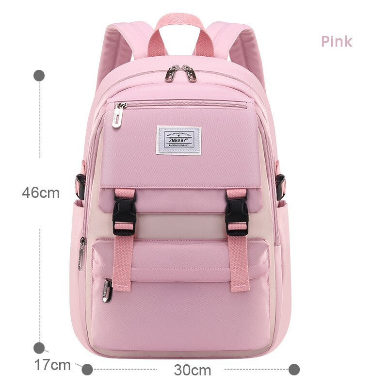 Mode Schooltassen Voor Meisjes Waterdichte Grote Schooltas Kinderen Rugzak Boek Bag Kids School Rugzak Mochila Escolar Coreana: pink