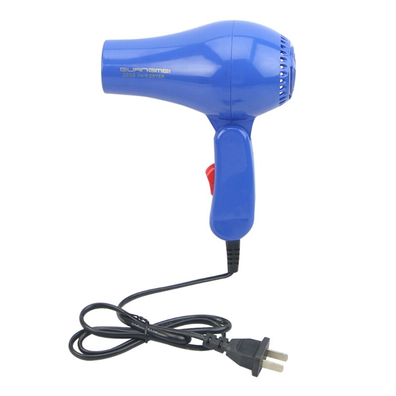 AC 220V Hair Blow Dryer 850W Travel Hair Dryer Compact Blower Foldable Portable: Blue