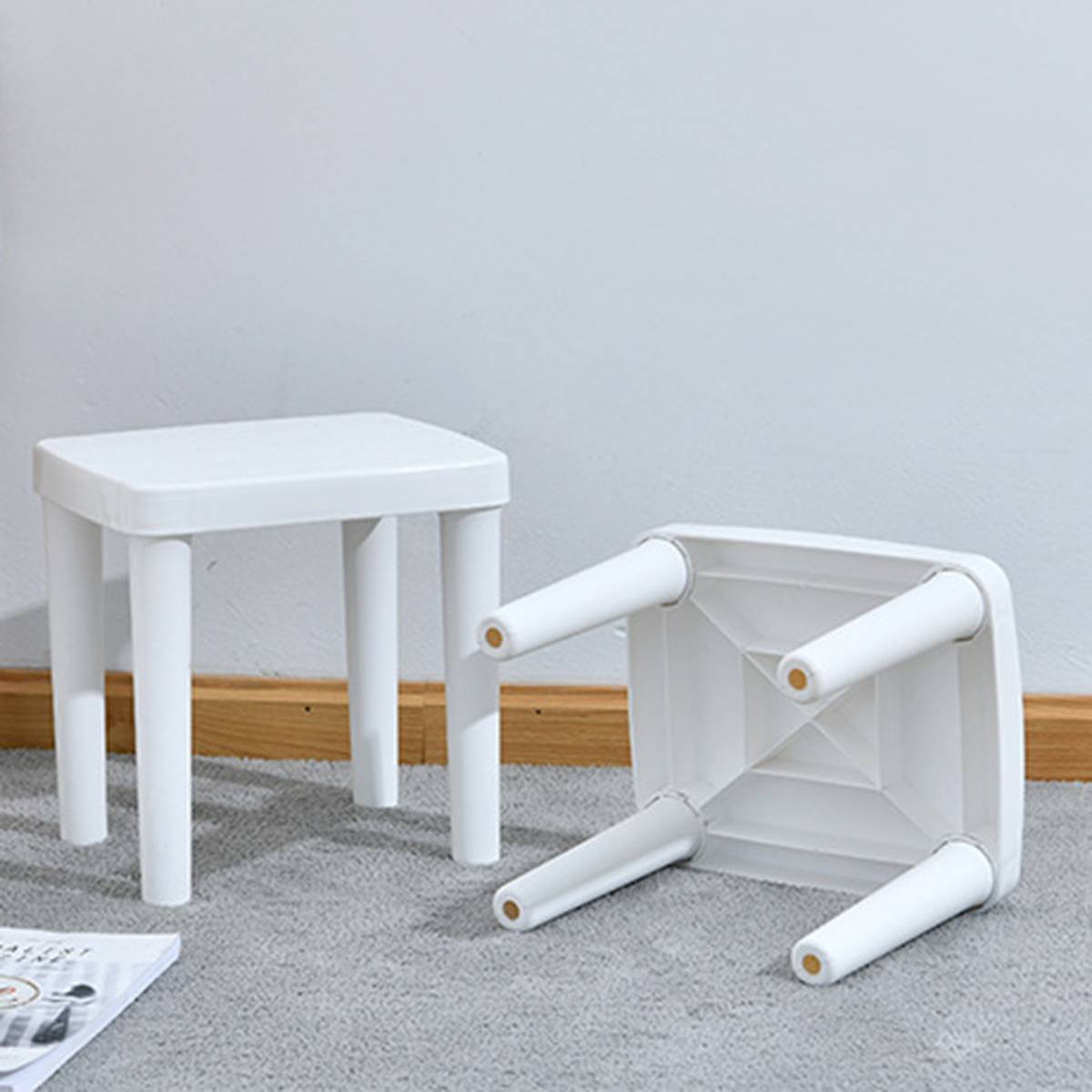 Plastic Multi Purpose Step Stool Outdoor Storage Kids holding stool camping Non-slip Changing Shoes Child Home Kitchen Bathroom