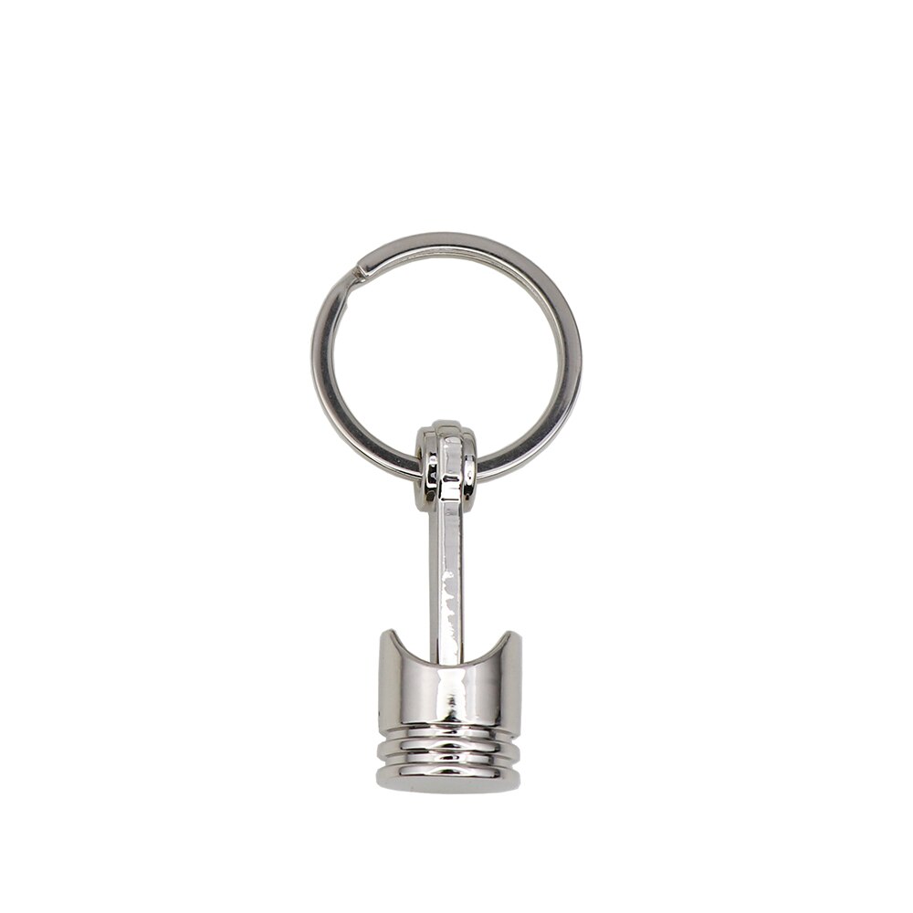 JDM car piston engine cylinder keychain turbo piston connecting rod key ring trend key ring accessories: Small piston