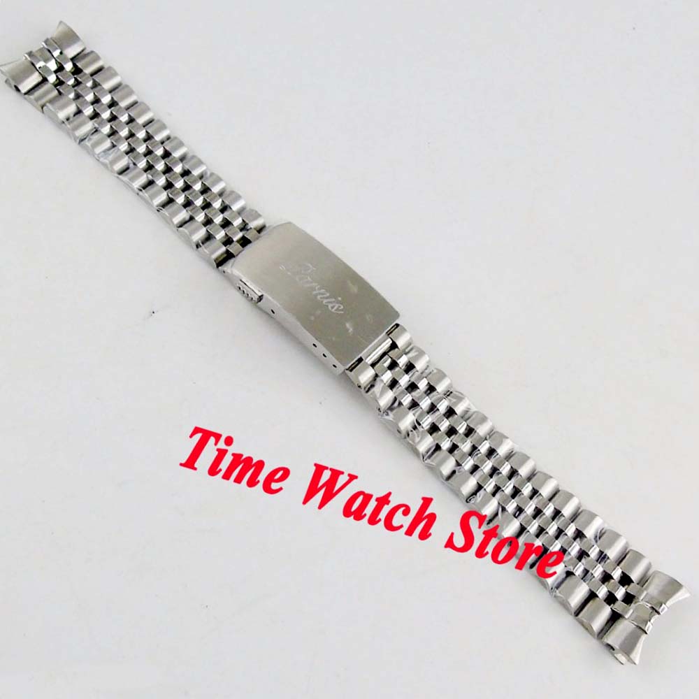PARNIS Jubilee 20mm width 316L stainless steel watch band watch strap bracelet Fit 40mm SUB men's watch B1