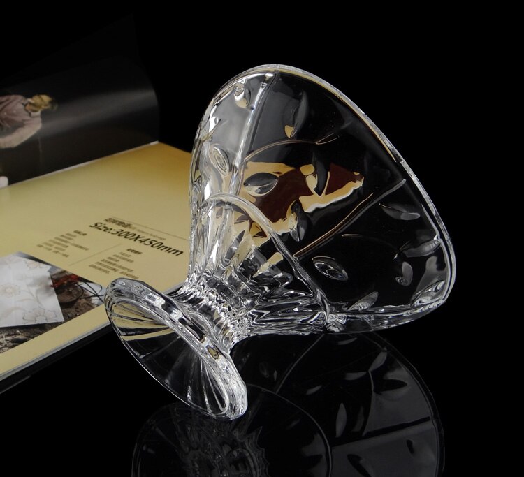 200ml Glass Sundae Cup Cute Dessert Drink Ice Cream Fruit Cup Bowl Smoothie Milkshake Cup Ice Cream Bowl