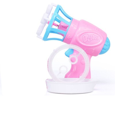 Di colore Rosa del fumetto Bolla Pistola Macchina Blu viola per Bambini Grande Bolla Pistola Ad Acqua Divertimento Ragazze Giocattoli Divertenti Giochi tutto'aperto impostato commercio tutto'ingrosso AA50: rosa