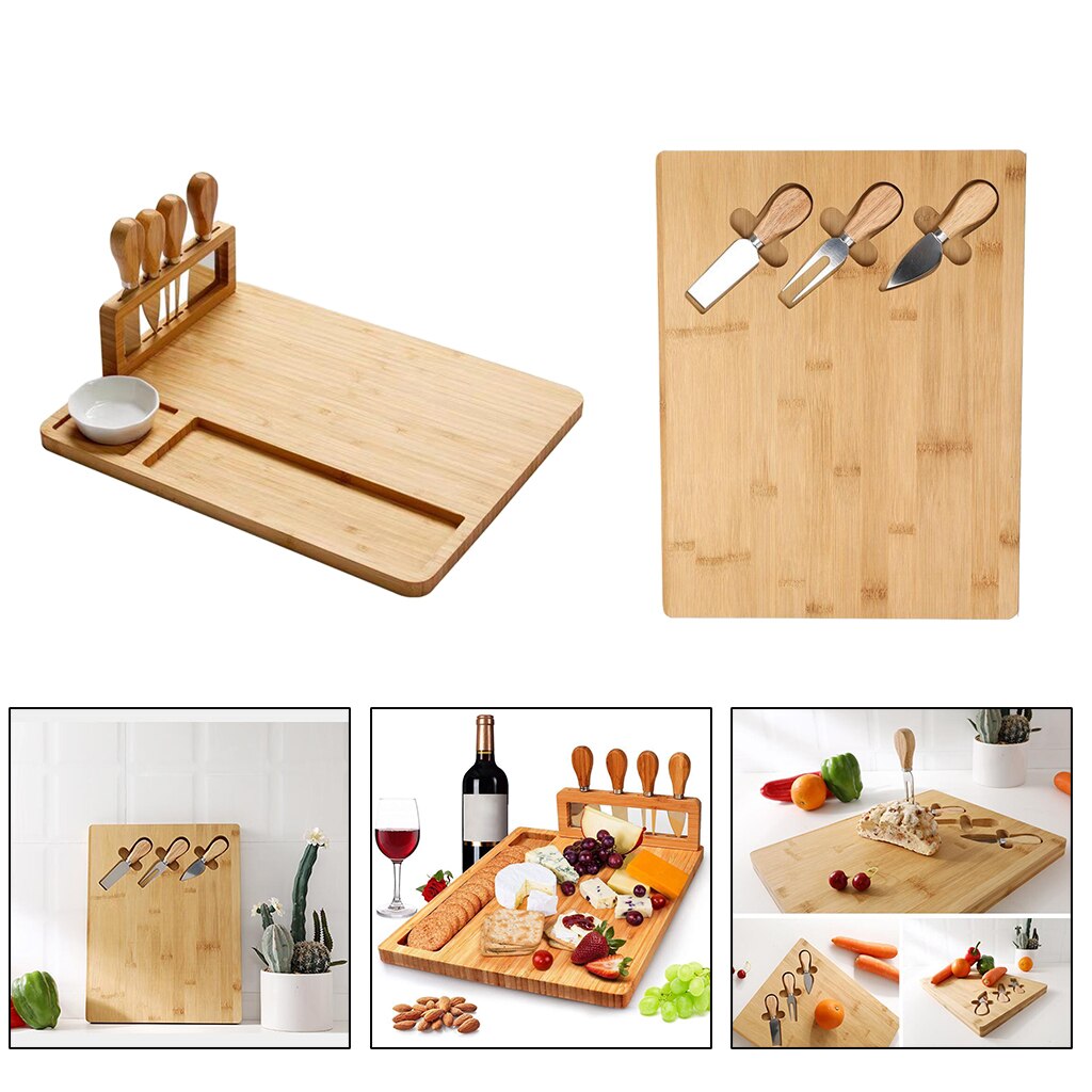 Wooden Cheese Board Set Serving Meat Board for Christmas Birthday Accessory