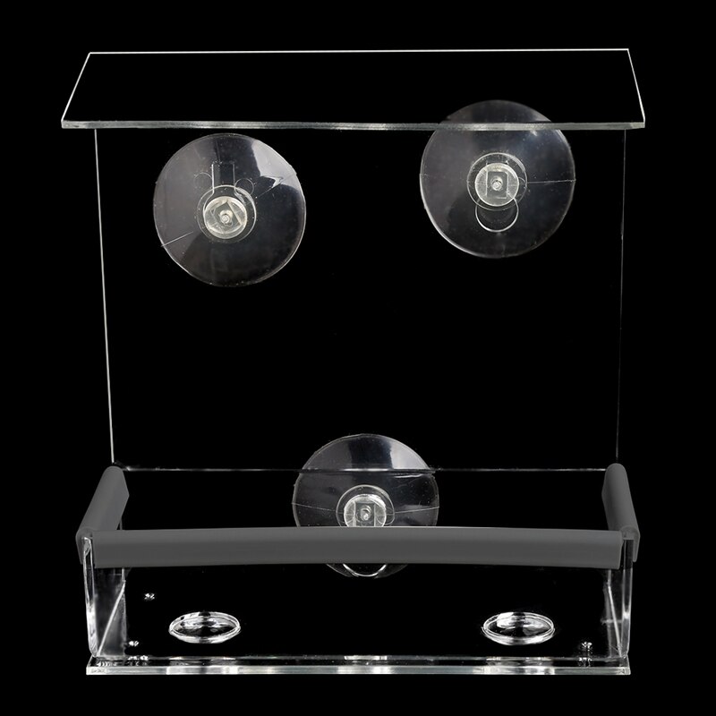 Clear Window Bird Feeder Feeding Squirrel Birdhouse With Suction Tray Cup Mount Attaches to Any Windows Excellent clarity