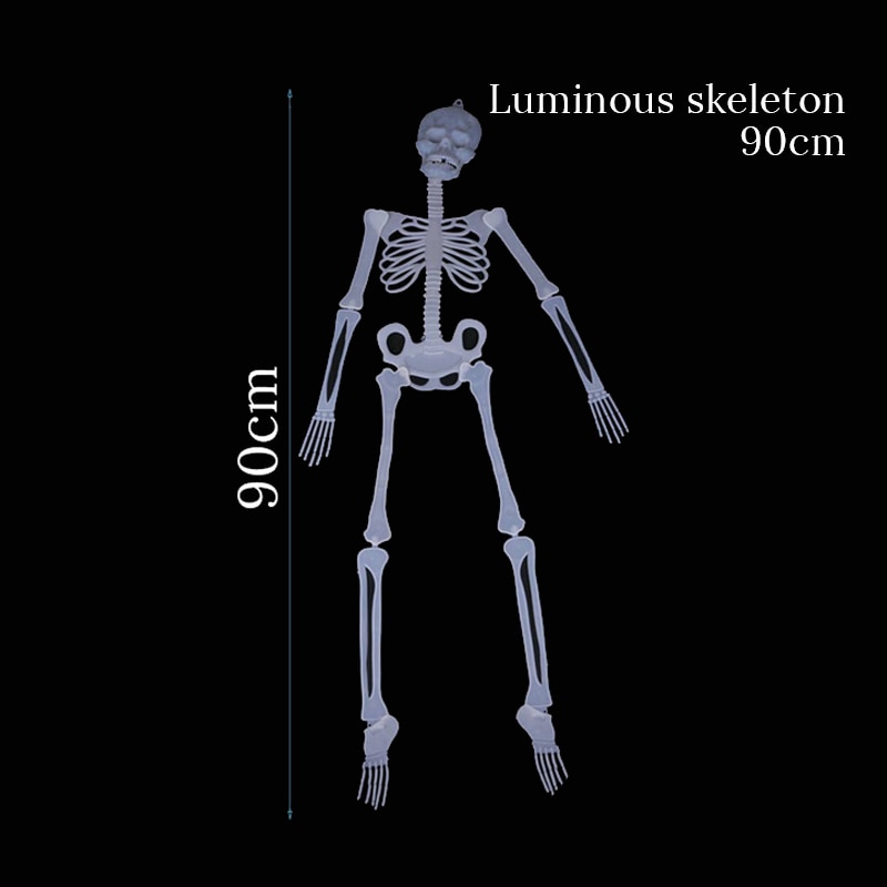 Halloween Luminous Skeleton Glow in the dark skeleton Halloween Haunted House Horror Decorations Outdoor Yard Garden Hanging