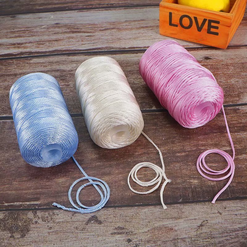 125g Eis Hanf Faden leichtes Baumwollgarn mittel feine Häkel pantoffeln Hüte handgemachte DIY Rollen faden neue Sommer Häk elgarn