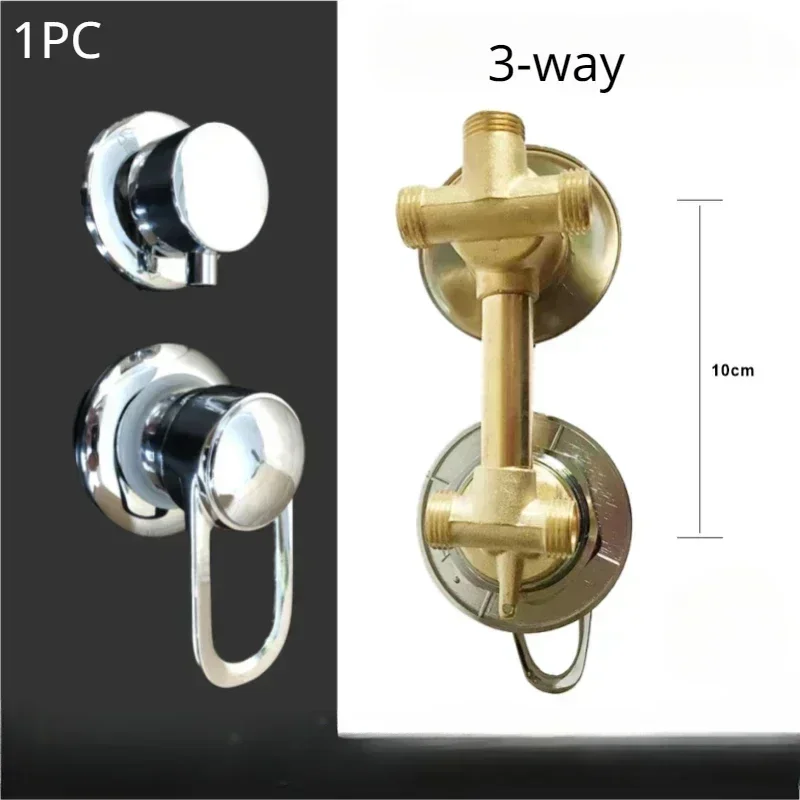 2/3/4/5 Way Shower Switch Control Shower Room Faucets Mixer Shower Cabin Accessories Valves Diverter Tap: Red