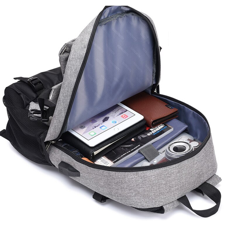 lässig USB Ladung Männer Rucksack Große Kapazität Nylon Geschäft Laptop Rucksack Männer Computer Reise Männer Rucksack Schule Tasche