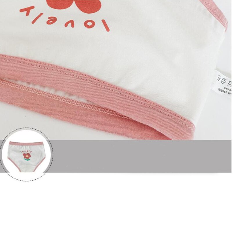 3 Stks/partij Kinderen Kids Ondergoed Vrouwelijke Cartoon Bear Gedrukt Baby Meisjes Ondergoed Boxer Briefs Slipje Meisjes Boxer