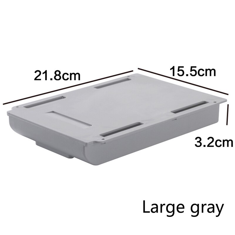 Self-Adhesive Stationary Container Under Desk Drawer Organizer For School Office Desk Hidden Desktop Organizer Pen Box Holder: GY-XL