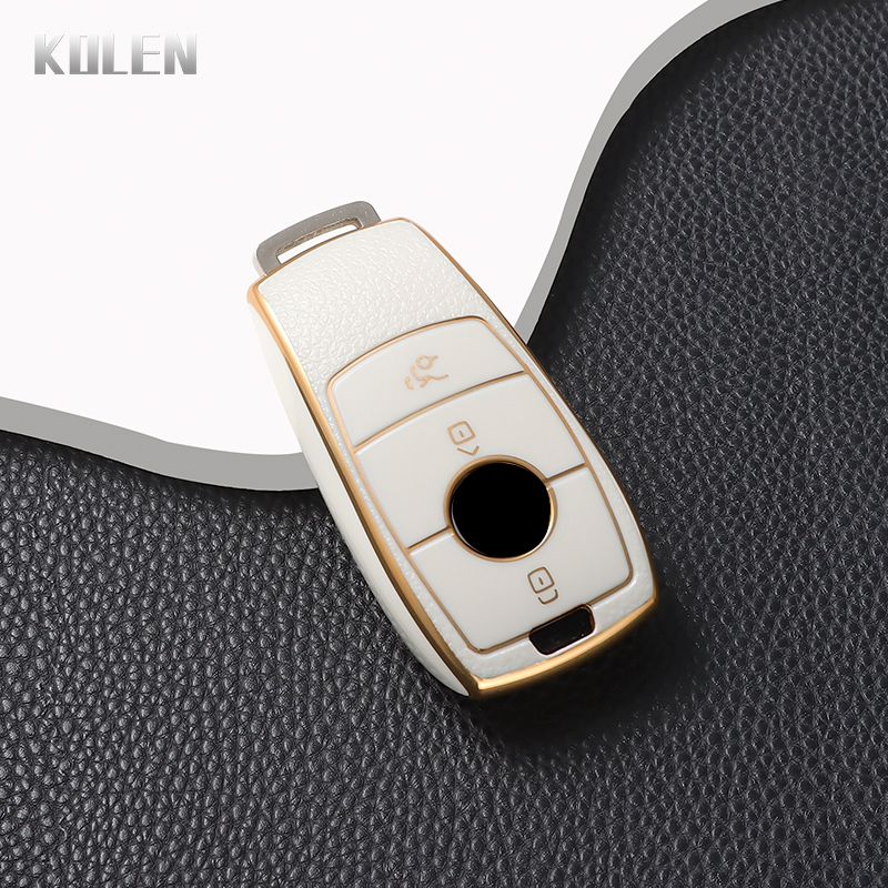 Tpu Chiave A Distanza Dell'automobile Della Copertura Della Cassa Borsette Fob Per Mercedes Benz Classe ASG W177 W205 W213 X167 W222 CLA GLE GLB GLS AMG Maybach: WHITE