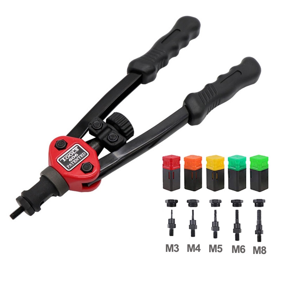 AUTOUTLET Pistola a Dado Rivetto M3 M4 M5 M5, m6, Set di Rivettatrice a