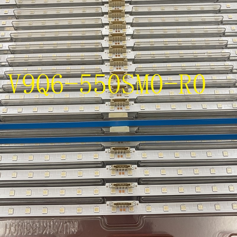 2pcs/set LED Strip For Samsung UN55RU8000 UN55RU8000F UN55RU800DF QN55Q60RAG QN55Q60 BN61-16156A V9Q6-550SM0-R0 BN96-48109A