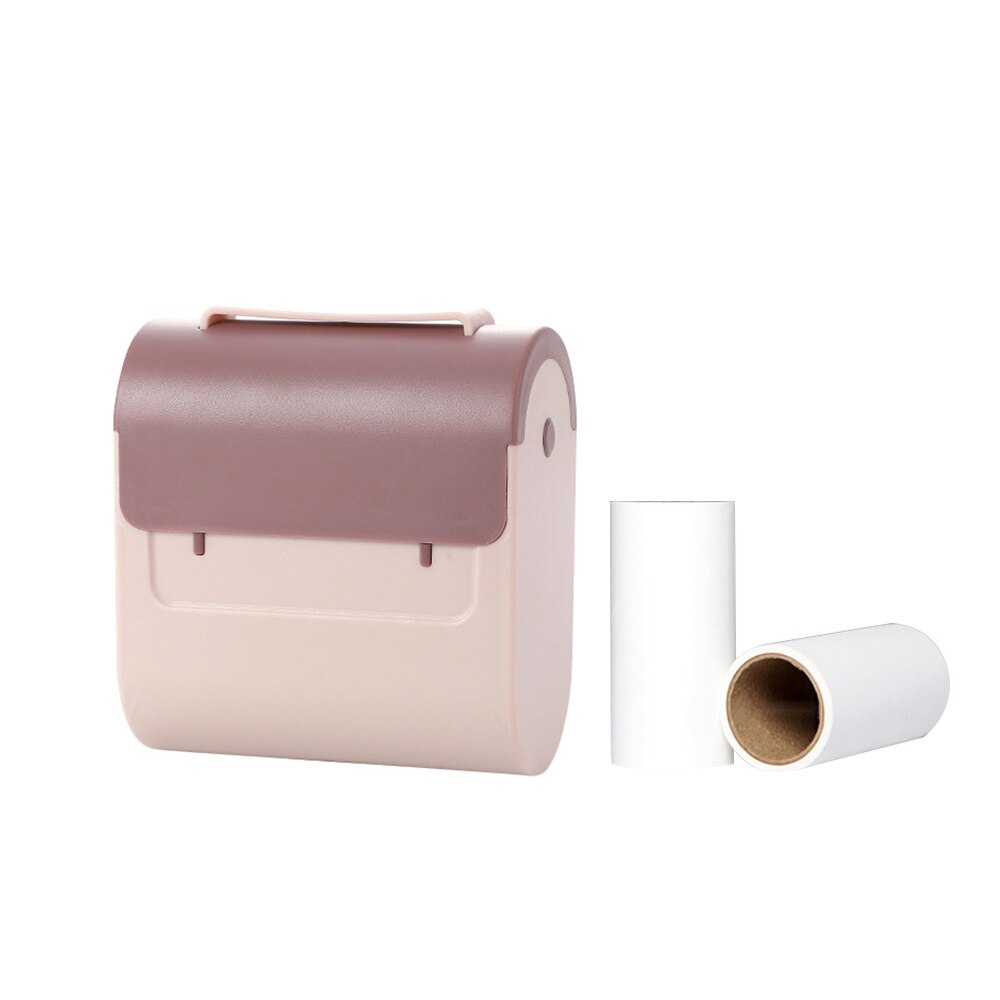 Jas trui ontharingsapparaat scheurbaar haarplakkerig apparaat vervangende papieren roller scheurbaar huisdierhaarplakkerig apparaat reinigingsborstel: Roze