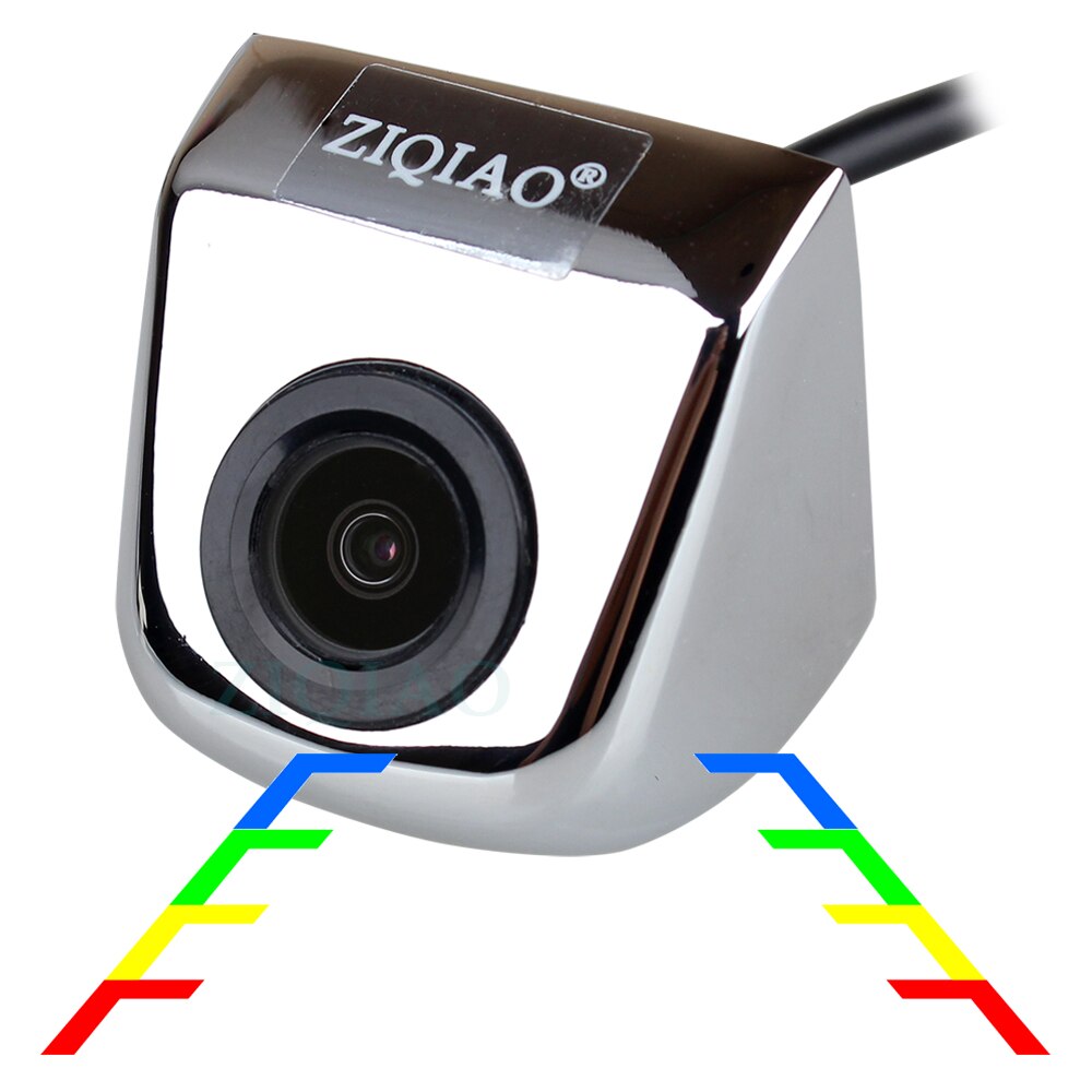 ZIQIAO Auto Infrarot Rückansicht Kamera Universal- HD IR Nachtsicht Parkplatz umkehren Kamera HS009: HS006 Silber- linear