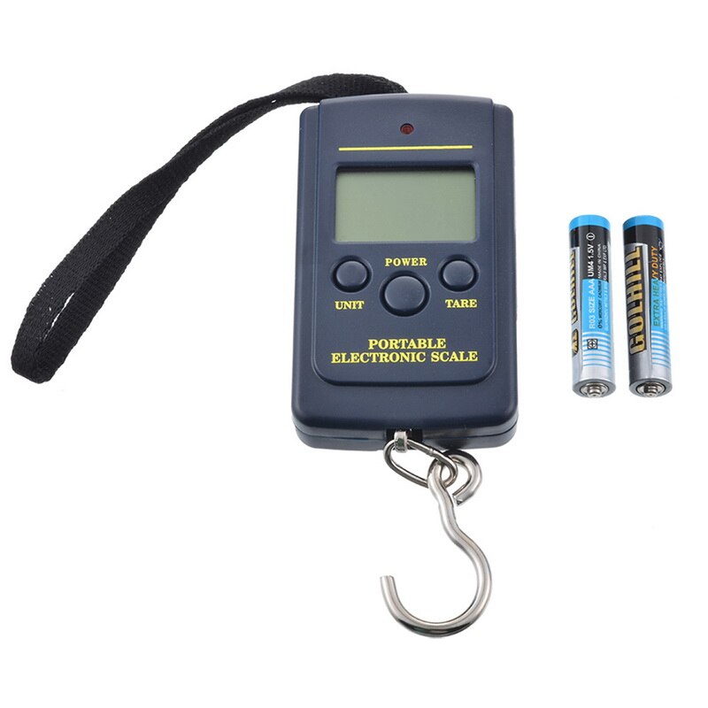 Pequeña báscula electrónica portátil Mini balanza electrónica LCD electrónica Digital maleta de viaje bolsa balanza para colgar equipaje 1 Uds