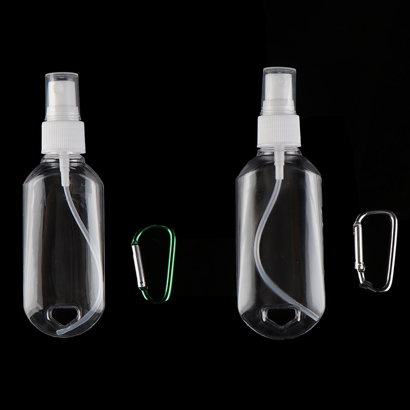 Neue alkohol sprühen flasche transparent Hand sanitizer flasche leere flasche Lotion tragbare haken schlüssel Ring sub-flasche desinfektion