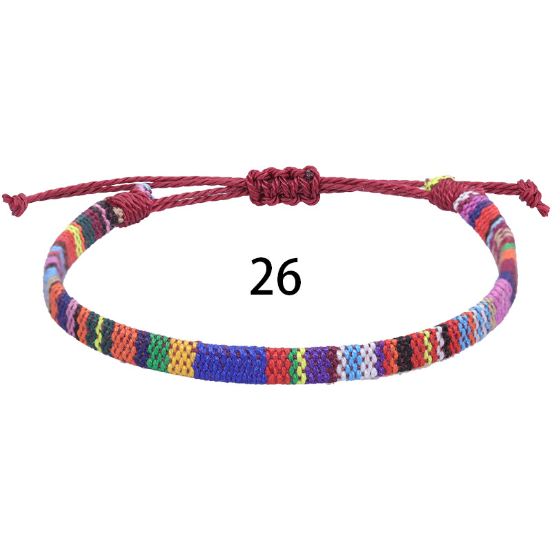 Fußkettchen für Frauen, gewebter Stoff, Fußbein-Armbinde, Männer, handgefertigt, Seil, Geflecht, Knoten, Strand, Barfuß, Webart, ethnischer Boho, verstellbarer Charme: Titan überzogen