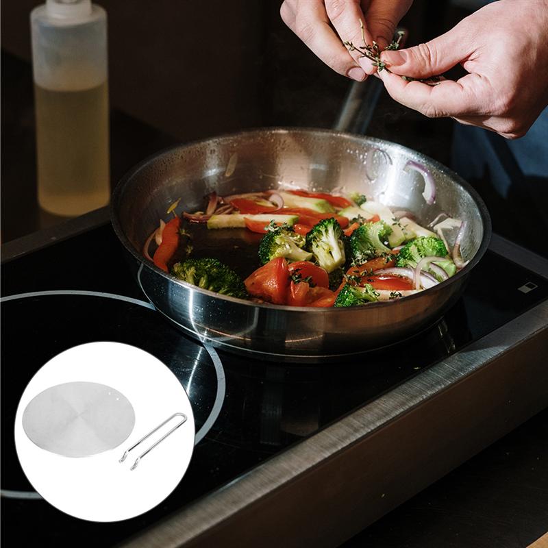 Stainless Steel Induction Cooker Thermal Guide Plate Cooktop Heat Converter Disk Composite Steel Induction Cooker Plate Adapter